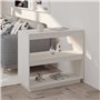 vidaXL Bois de Pin Massif Bibliothèque Etagère à Livres Armoire de Rangement Etagère sur Pied Meuble de Rangement Bureau Salon B