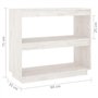 vidaXL Bois de Pin Massif Bibliothèque Etagère à Livres Armoire de Rangement Etagère sur Pied Meuble de Rangement Bureau Salon B