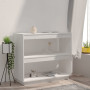 vidaXL Bois de Pin Massif Bibliothèque Etagère à Livres Armoire de Rangement Etagère sur Pied Meuble de Rangement Bureau Salon B