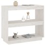 vidaXL Bois de Pin Massif Bibliothèque Etagère à Livres Armoire de Rangement Etagère sur Pied Meuble de Rangement Bureau Salon B