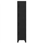 vidaXL Armoire à Casiers Classeur Meuble de Rangement d'Equipements de Sport Produits de Nettoyage Intérieur Bureau Noir 38x45x1