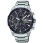 Casio Montre Quartz Homme 46.00mm avec Cadran Noir analogique et Bracelet en Bracelet en Acier Argent EFS-S620DB-1AVUEF
