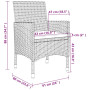 vidaXL Mobilier à Dîner de Jardin 5 pcs avec Coussins Ensemble de Salle à Manger Table et Chaises de Repas de Terrasse Patio Rés