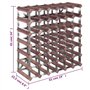 vidaXL Casier à Bouteilles pour 42 Bouteilles Porte-Bouteille Étagère à Vin Stockage Rangement Maison Intérieur Marron Bois Pin 