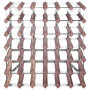 vidaXL Casier à Bouteilles pour 42 Bouteilles Porte-Bouteille Étagère à Vin Stockage Rangement Maison Intérieur Marron Bois Pin 