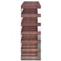 vidaXL Casier à Bouteilles pour 42 Bouteilles Porte-Bouteille Étagère à Vin Stockage Rangement Maison Intérieur Marron Bois Pin 