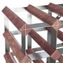 vidaXL Casier à Bouteilles pour 42 Bouteilles Porte-Bouteille Étagère à Vin Stockage Rangement Maison Intérieur Marron Bois Pin 