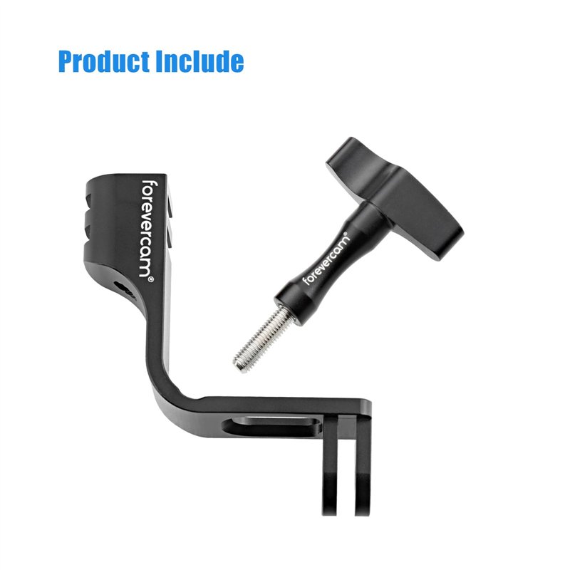 Image secondaire de Adaptateur de montage vertical en forme de L en aluminium compatible avec GoPro Hero 9/10/11/12