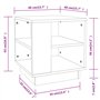 Couchtisch Grau Sonoma 40x40x43 cm Holzwerkstoff
