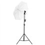 vidaXL Kit de Studio Photo avec Éclairage et Toile de Fond Lumière de Photographie Système de Fond Kit de Support de Fond Sac de