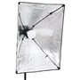 vidaXL Kit de Studio Photo avec Éclairage et Toile de Fond Lumière de Photographie Système de Fond Kit de Support de Fond Sac de
