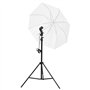 vidaXL Kit de Studio Photo avec Éclairage et Toile de Fond Lumière de Photographie Système de Fond Kit de Support de Fond Sac de