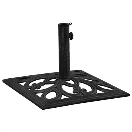 vidaXL Socle de Parasol Base de Parasol Pied Support de Parasol Accessoire de Parasol Terrasse Balcon Extérieur Noir 47x47x33 cm