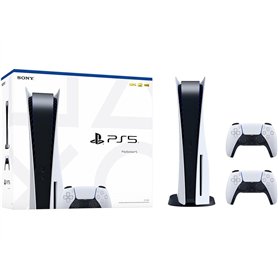 PS5 Console standard Sony PlayStation (avec lecteur) inclus 2x manette Dualsense compatibles pour PS5