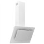 Hotte murale 60 cm Acier inoxydable et verre trempé Blanc