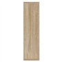 vidaXL Mobile a Specchio con LED Rovere Sonoma 76x15x55 cm