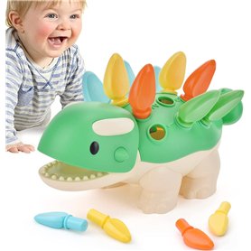 VORENUS Sensoriel Jouet Dinosaure Montessori 1 an