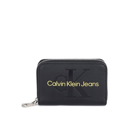 Calvin Klein Porte - monnaie en cuir PU à logo embossé Femme