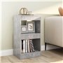 vidaXL Libreria/Divisorio Grigio Cemento 40x30x72 cm