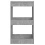vidaXL Libreria/Divisorio Grigio Cemento 40x30x72 cm