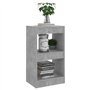 vidaXL Libreria/Divisorio Grigio Cemento 40x30x72 cm