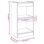 vidaXL Libreria/Divisorio Nero 40x30x72 cm