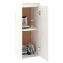 vidaXL Pensile Bianco 30x30x80 cm in Legno Massello di Pino
