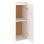 vidaXL Pensile Bianco 30x30x80 cm in Legno Massello di Pino
