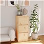 vidaXL Buffet Armoire de Rangement Organisateur de Maison Meuble de Rangement Armoire de Salon Intérieur 32x34x75 cm Bois Massif