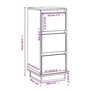vidaXL Buffet Armoire de Rangement Organisateur de Maison Meuble de Rangement Armoire de Salon Intérieur 32x34x75 cm Bois Massif