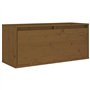vidaXL Pensile Marrone Miele 80x30x35 cm in Legno Massello di Pino