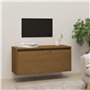 vidaXL Pensile Marrone Miele 80x30x35 cm in Legno Massello di Pino