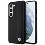 Coque pour BMW BMHCS23S22RDPK S23 S911 Noir Étui rigide en cuir texturé et rayé