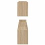 vidaXL Mensole a Muro 2 pz Rovere Sonoma 100x15x20 cm Truciolato