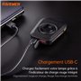 RAVEMEN FR160 Éclairage de Vélo pour Diurne Compatible avec Garmin/Wahoo/iGPSPORT/COOSPO Compteurs Vélo,6 Modes Compteurs/GPS Vé
