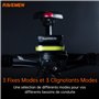 RAVEMEN FR160 Éclairage de Vélo pour Diurne Compatible avec Garmin/Wahoo/iGPSPORT/COOSPO Compteurs Vélo,6 Modes Compteurs/GPS Vé