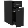vidaXL Armadietto da Farmacia Nero 20x45,5x60 cm in Truciolato