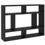 vidaXL Scaffale a Parete Nero 75x16x55 cm in Truciolato