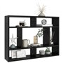 vidaXL Scaffale a Parete Nero 75x16x55 cm in Truciolato