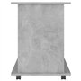 Mobiletto con Rotelle Grigio Cemento 60x45x60 cm in Truciolato