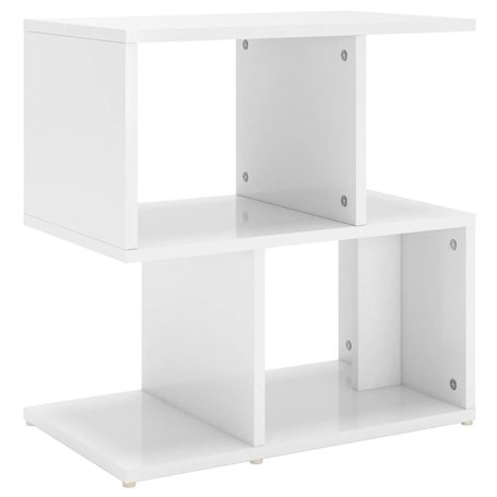 Table de chevet Blanc brillant 50x30x51