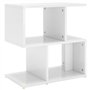 Table de chevet Blanc brillant 50x30x51