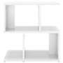 Table de chevet Blanc brillant 50x30x51,5 cm Aggloméré