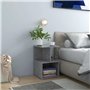 vidaXL Comodini 2 pz Grigio Cemento 35x35x55 cm in Truciolato