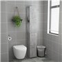 Armoire de bain gris béton 25x26,5x170 cm bois d'ingénierie