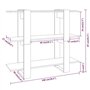 Libreria/Divisorio Bianco 100x30x87 cm