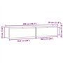 Armoires murales 2 pcs 100x30x35 cm Bois de pin massif