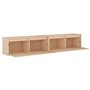 Armoires murales 2 pcs 100x30x35 cm Bois de pin massif