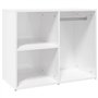 Armoire de dressing Blanc brillant 80x40x65cm Bois d'ingénierie