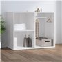 Armoire de dressing Blanc brillant 80x40x65cm Bois d'ingénierie